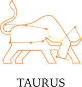 Taurus Orange Constellation - Zodiacs & Horoscopes DTF Transfers