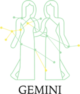 Gemini Teal Constellation - Zodiacs & Horoscopes DTF Transfers