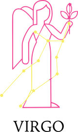 Virgo Pink Constellation - Zodiacs & Horoscopes DTF Transfers