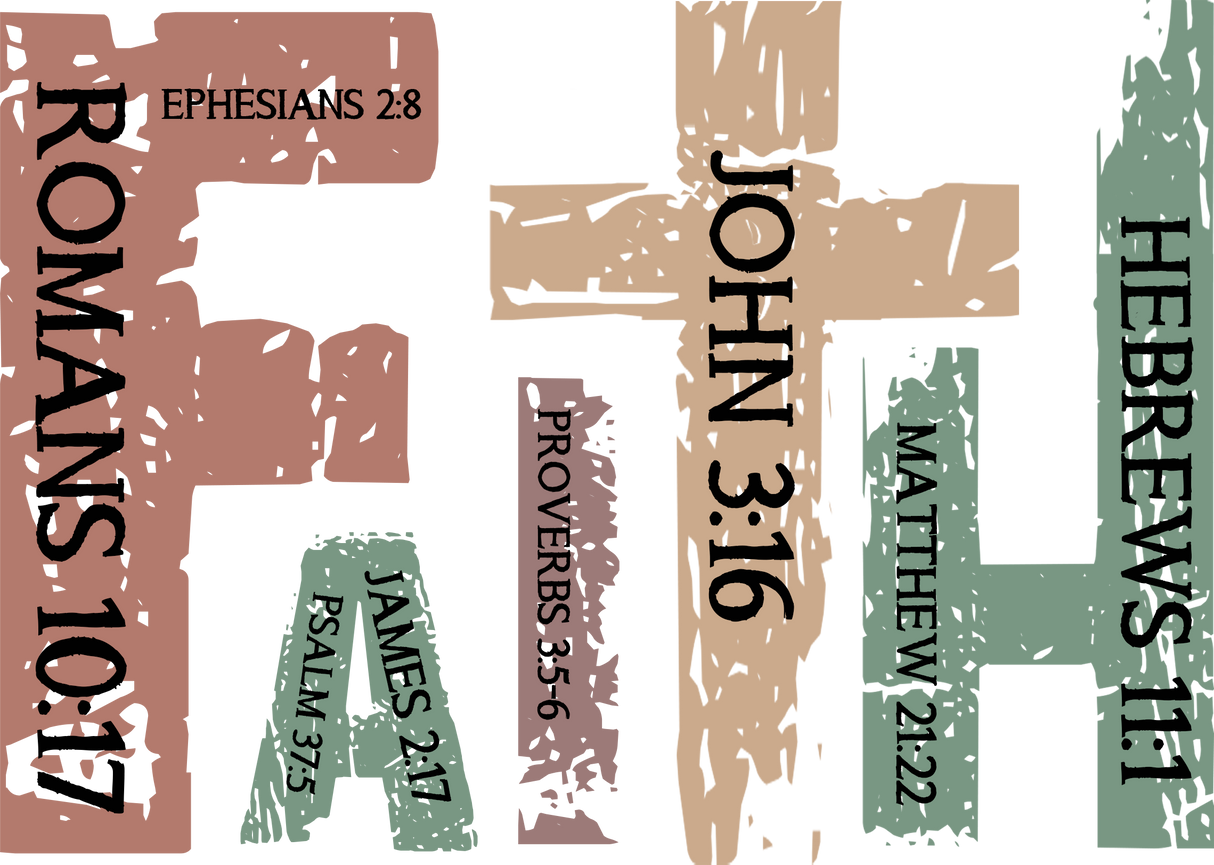 Faith Cross Design - Christianity DTF Transfer ready2transfer