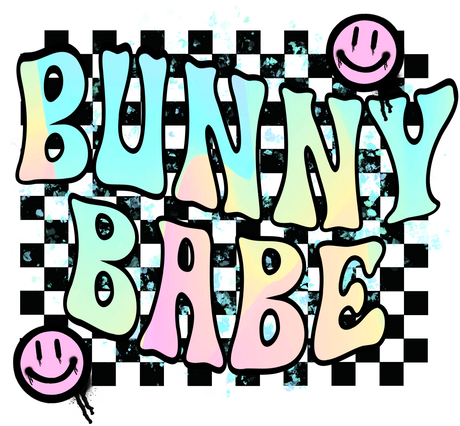 Bunny Babe Easter Design Easter DTF Transfer