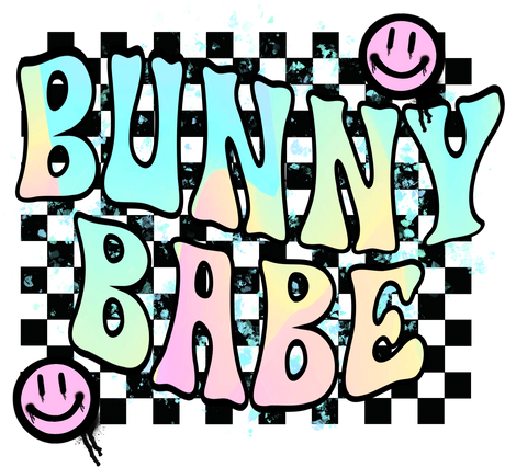 Bunny Babe Easter Design Easter DTF Transfer