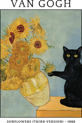Van Gogh Sunflowers (Third Version) - Funny DTF Transfer