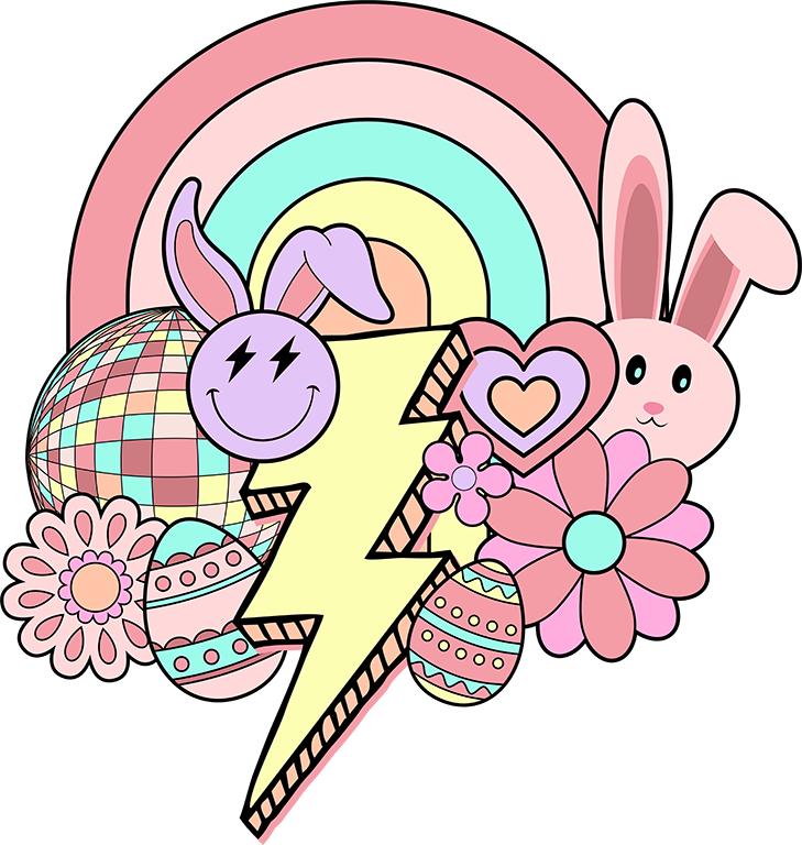 Sweet Easter Design Easter DTF Transfer