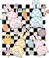 Cute Bunny Easter Design Easter DTF Transfer