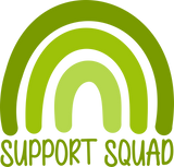 Support Squad, Black, White & Green - Lymphoma DTF Transfers