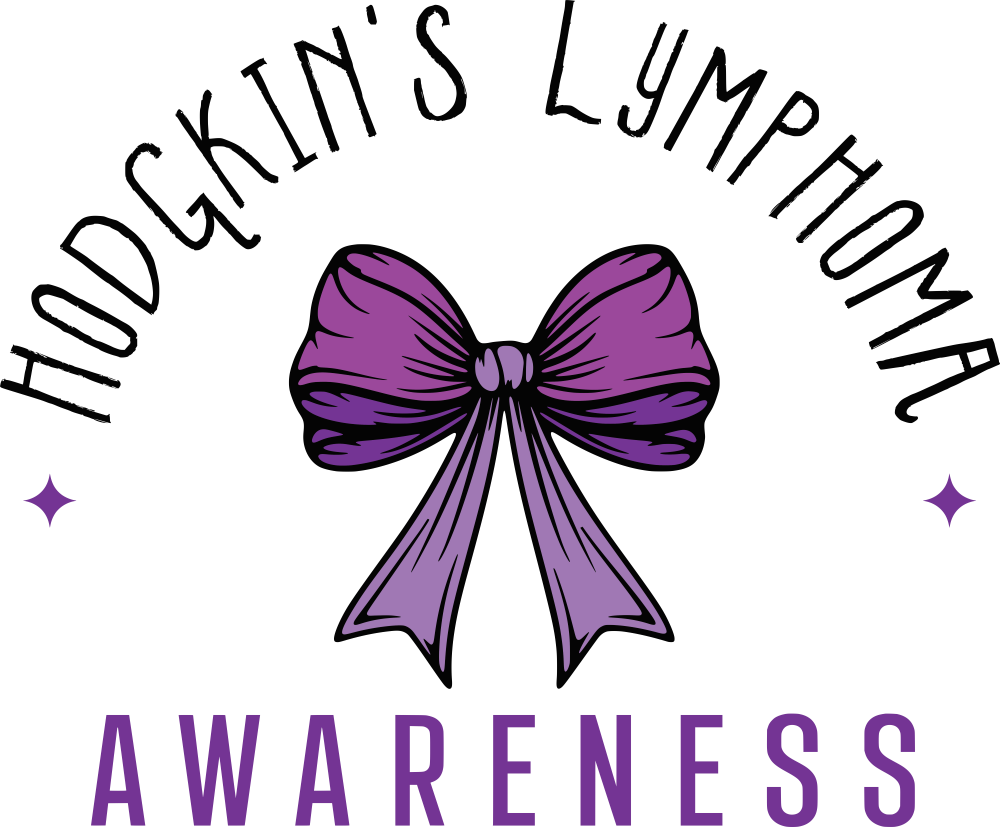 Hodgkin's Lymphoma Awareness, Purple Ribbon - Lymphoma DTF Transfers