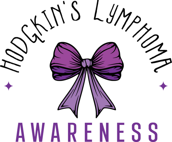Hodgkin's Lymphoma Awareness, Purple Ribbon - Lymphoma DTF Transfers