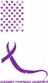 No One Fights Alone, B&W US Flag - Lymphoma DTF Transfers