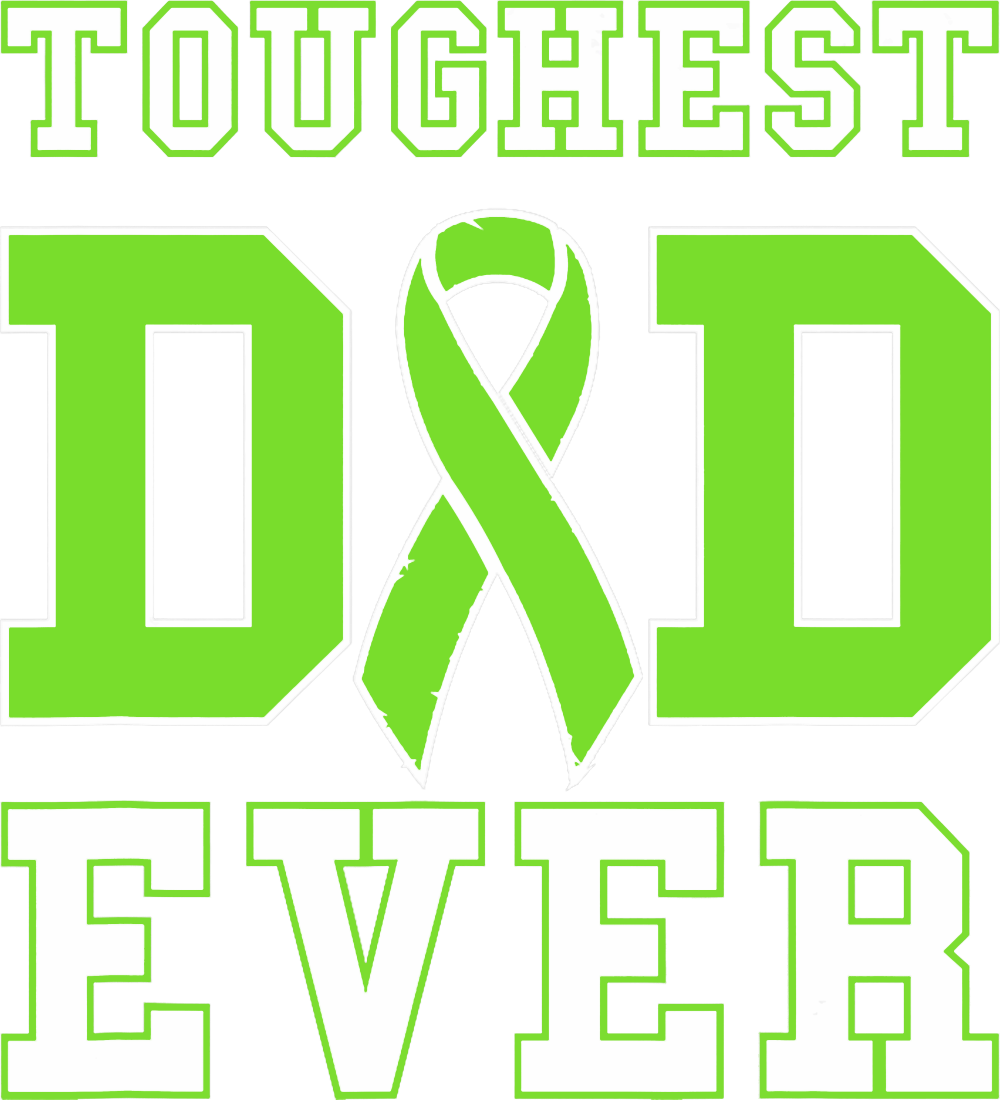 Toughest Dad Ever, Ribbon - Lymphoma DTF Transfers