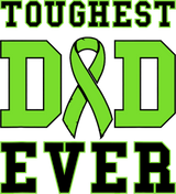 Toughest Dad Ever, Ribbon - Lymphoma DTF Transfers