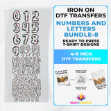 Numbers And Letters Bundle T-shirt Designs Premade DTF Gangsheet - DTF Bundle 8