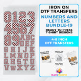 Numbers And Letters Bundle T-shirt Designs Premade DTF Gangsheet - DTF Bundle 19