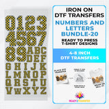 Numbers And Letters Bundle T-shirt Designs Premade DTF Gangsheet - DTF Bundle 20