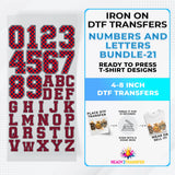 Numbers And Letters Bundle T-shirt Designs Premade DTF Gangsheet - DTF Bundle 21