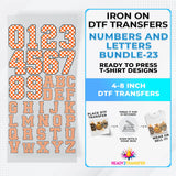 Numbers And Letters Bundle T-shirt Designs Premade DTF Gangsheet - DTF Bundle 23
