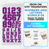 Numbers And Letters Bundle T-shirt Designs Premade DTF Gangsheet - DTF Bundle 28