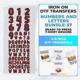 Numbers And Letters Bundle T-shirt Designs Premade DTF Gangsheet - DTF Bundle 37