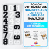 Numbers And Letters Bundle T-shirt Designs Premade DTF Gangsheet - DTF Bundle 38