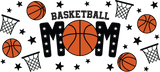 Basketball Mom - Basketball Cup Wrap UV Sticker Permanent UV DTF Decal