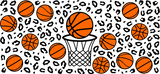 Basketball Hoop Design - Basketball Cup Wrap UV Sticker Permanent UV DTF Decal