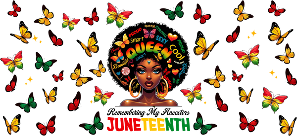 Remembering My Ancestors - Black History Month Cup Wrap UV Sticker Permanent UV DTF Decal