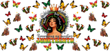 Remembering My Ancestors Butterfly - Black History Month Cup Wrap UV Sticker Permanent UV DTF Decal