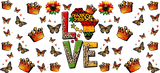 Love Crown Design - Black History Month Cup Wrap UV Sticker Permanent UV DTF Decal