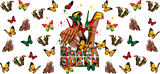 Black Queen - Black History Month Cup Wrap UV Sticker Permanent UV DTF Decal