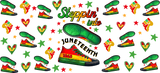 Steppin' Into Juneteenth - Black History Month Cup Wrap UV Sticker Permanent UV DTF Decal