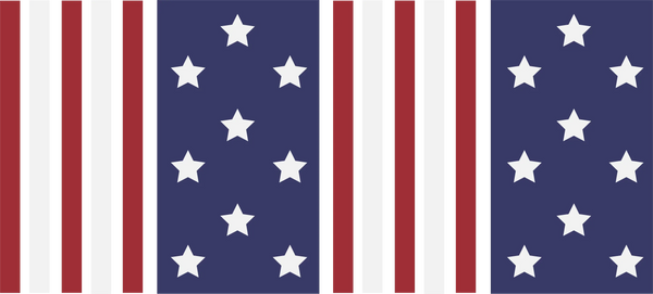 USA Flag - 4th Of July Cup Wrap UV Sticker Permanent UV DTF Decal