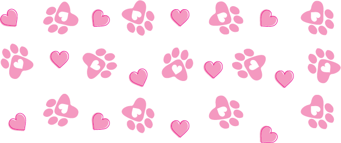 Pink Paw And Heart - Pets Cup Wrap UV Sticker Permanent UV DTF Decal