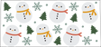 Snowman Tree And Snowflakes - Winter Cup Wrap UV Sticker Permanent UV DTF Decal ready2transfer