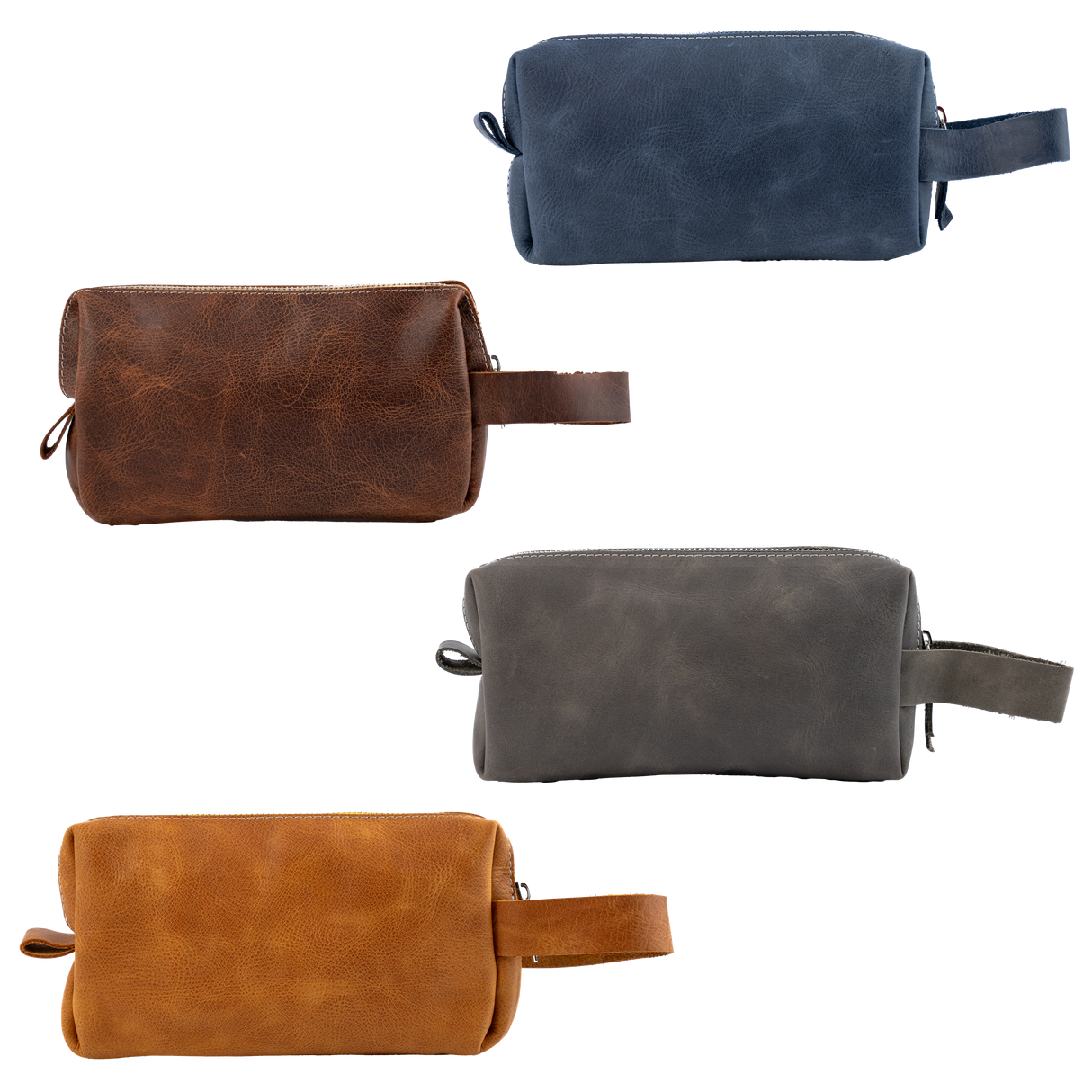 Custom Engraved Leather Dopp Kit V2 for Men Transfer Kingdom
