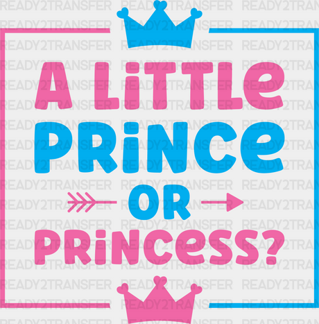 A Little Prince Or Princess - Gender Reveal Dtf Transfer