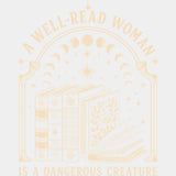 A Well Read Woman - Reading DTF Transfers - Adult Unisex - S & M (10’’) / Light Color Design (See Imaging)