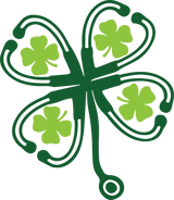 Nurse Stethoscope St. Patrick's Day DTF Heat Transfer, Saint Patricks Day Design, St Paddys Day DTF ready2transfer White