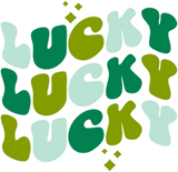Lucky St. Patrick's Day DTF Heat Transfer, Saint Patricks Day Design, St Paddys Day DTF ready2transfer Green