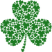 Clover St. Patrick's Day DTF Heat Transfer, Saint Patricks Day Design, St Paddys Day DTF ready2transfer White