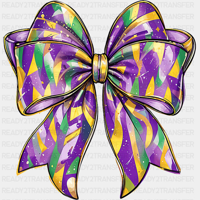Abstract Pattern Ribbon - Mardi Gras DTF Transfers ready2transfer