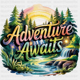 Adventure Awaits - Quotes DTF Transfers ready2transfer