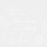 Adventure Is Calling - Camping DTF Transfers - Adult Unisex - S & M (10’’) / Light Color Design (See Imaging)