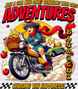 Adventures Chasing The Happiness - Anime Dtf Heat Transfer