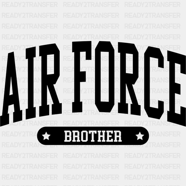 Air Force Brother - Air Force DTF Transfers - Adult Unisex - S & M (10’’) / Dark Color Design (See Imaging)