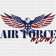 Air Force Mom Eagle - Air Force DTF Transfers - Adult Unisex - S & M (10’’) / Dark Color Design (See Imaging)