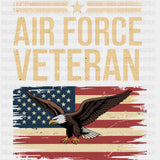 Air Force Veteran US Flag - Air Force DTF Transfers