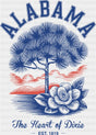 Alabama The Heart Of Dixie - States & Cities DTF Transfer