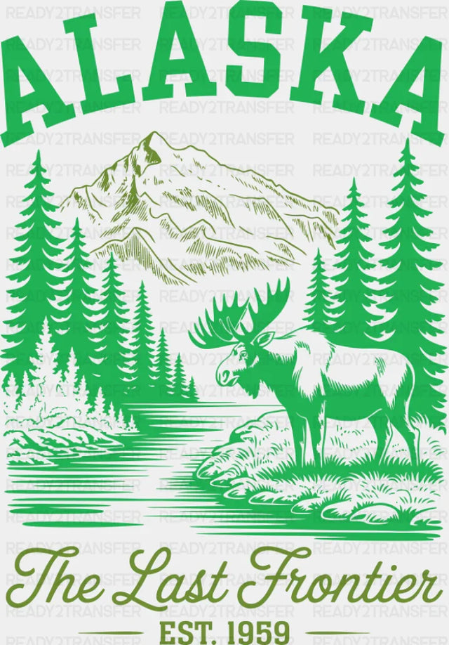 Alaska The Last Frontier - States & Cities DTF Transfer