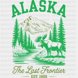 Alaska The Last Frontier - States & Cities DTF Transfer ready2transfer