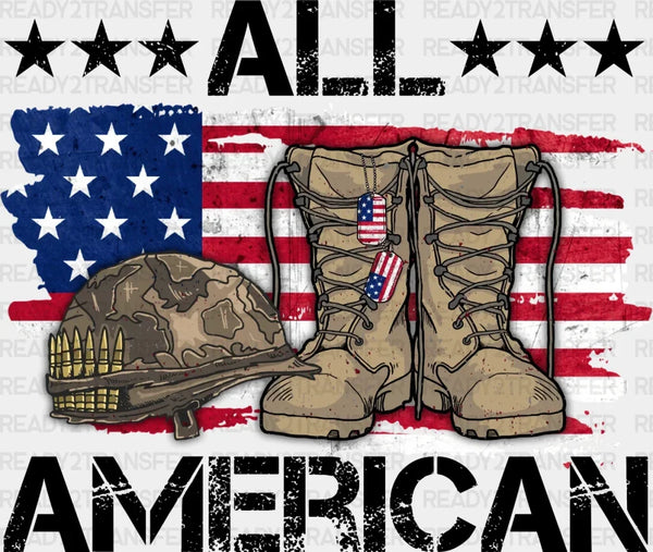 All American 4th Of July DTF Heat Transfer, Independence Day Design, Fourth Of July DTF